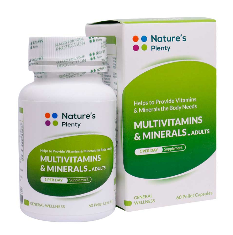 کپسول مولتی ویتامین مینرال نیچرز پلنتی مخصوص بزرگسالان 60 عدد Natures Plenty Multivitamin and Mineral 60 capsules