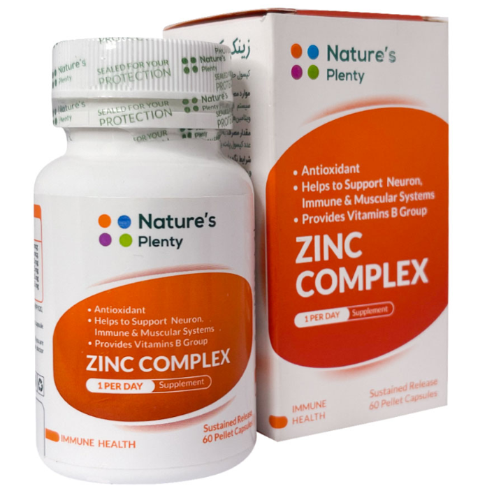 کپسول زینک کمپلکس نیچرز پلنتی 60 عدد _ NATURES ZINC COMPLEX 60 CAPSULES