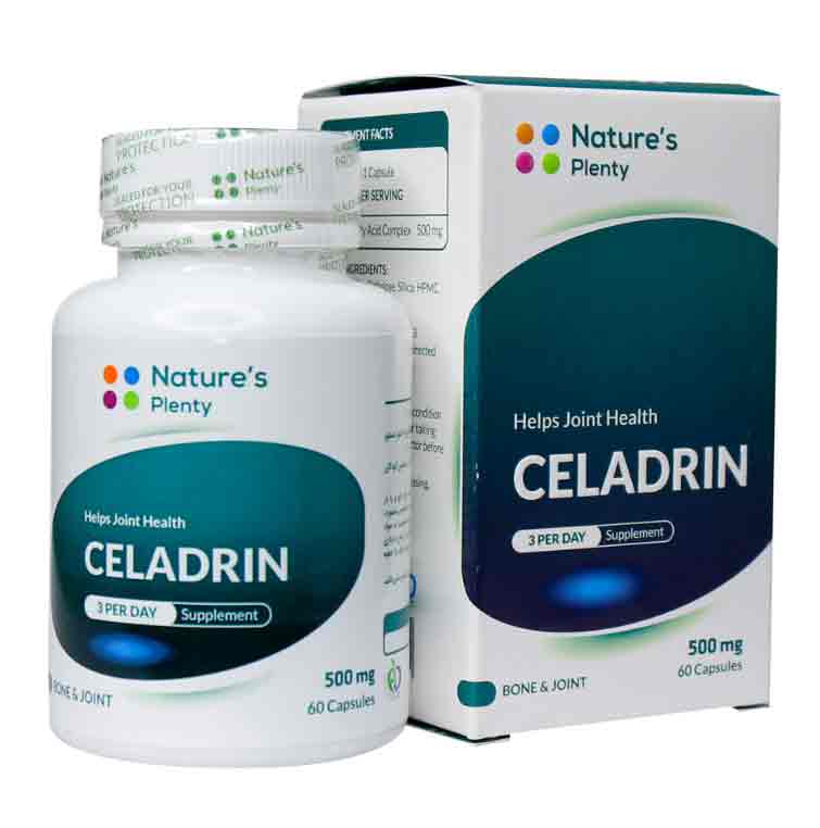 کپسول سلادرین 500 میلی گرم نیچرز پلنتی 60 عدد _ NATURES PLENTY CELADRIN 60 CAPSULES