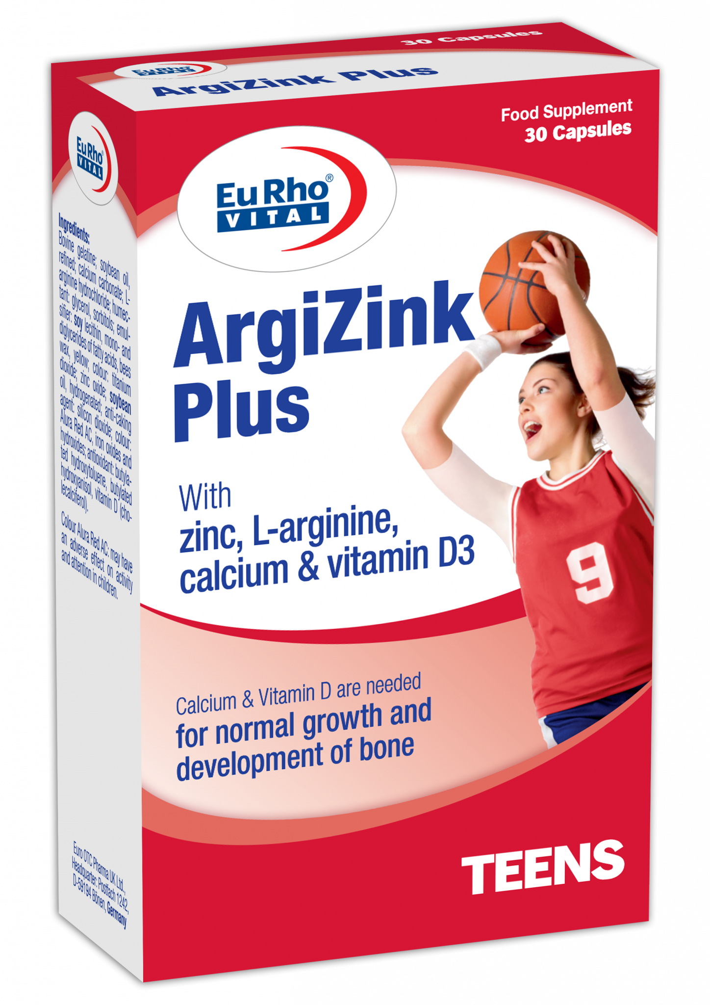 کپسول آرژی زینک پلاس یوروویتال 30 عدد _ EURHO VITAL ARGIZINK PLUS 30 CAPS