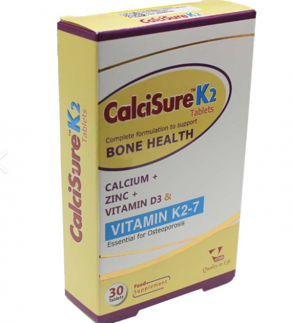 قرص کلسی شور K2 ویتان 30 عدد _ VITANE CALCISURE K2 30 TABLETS