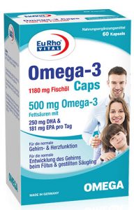 کپسول امگا 3 یوروویتال 1180 میلی گرم _ EURHO VITAL OMEGA-3 1180 MG