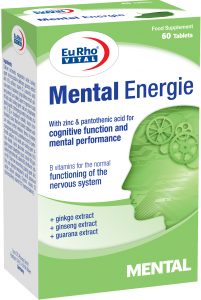 قرص منتال انرژی یوروویتال 60 عدد _ EURHO VITAL MENTAL ENERGIE 60 TABS