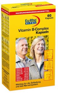 کپسول ویتامین ب کمپلکس یوروویتال ۶۰ عدد _ EURHO VITAL VITAMIN B-COMPLEX 60 CAPS