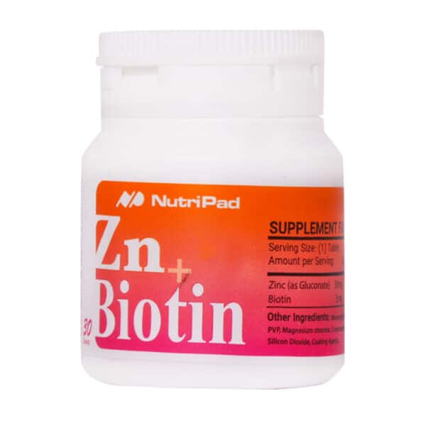 قرص زینک و بیوتین نوتری پاد 30 عدد _ NUTRIPAD ZINC AND BIOTIN 30 TABLETS