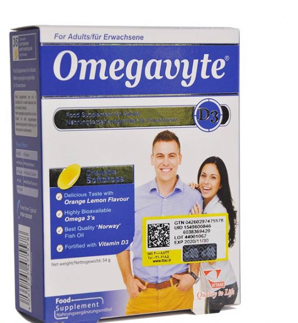 امگاویت D3 بزرگسالان _ OMEGAVYTE D3 FOR ADULTS